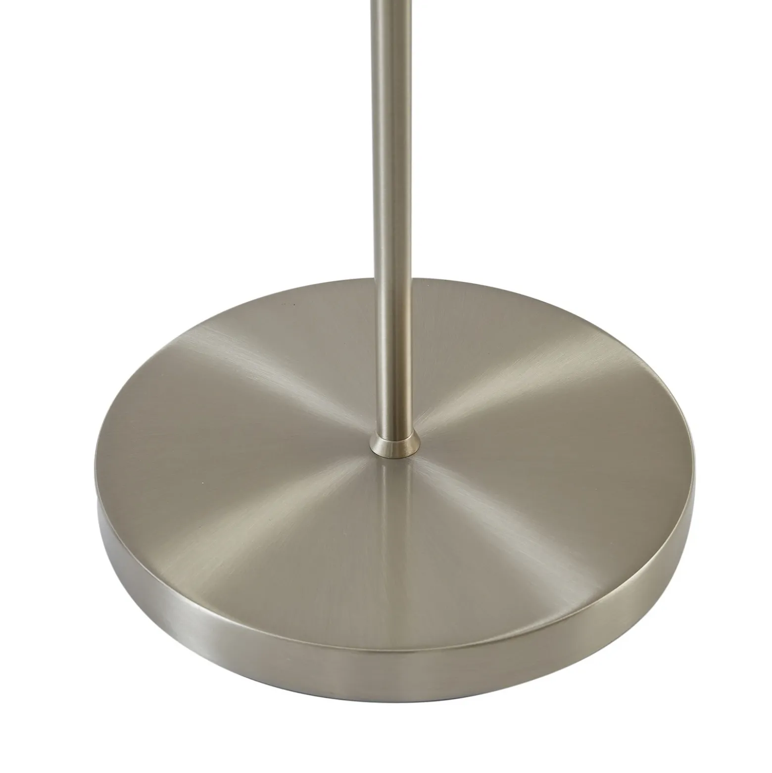 Lámpara de pie Lindby Melanie, gris, tela, Ø 36 cm, 2 luces.