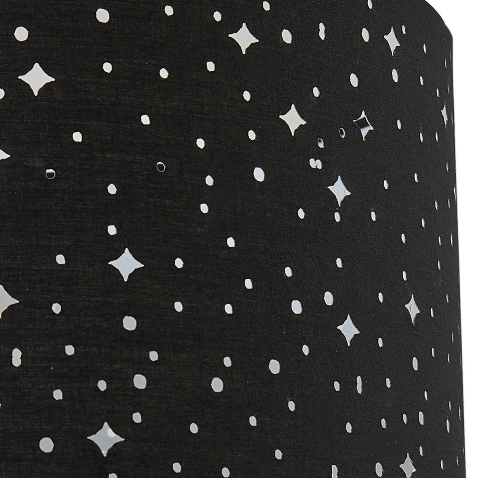 Lámpara de pie Lindby Melanie, negra, tela, Ø 36 cm, 2 luces.