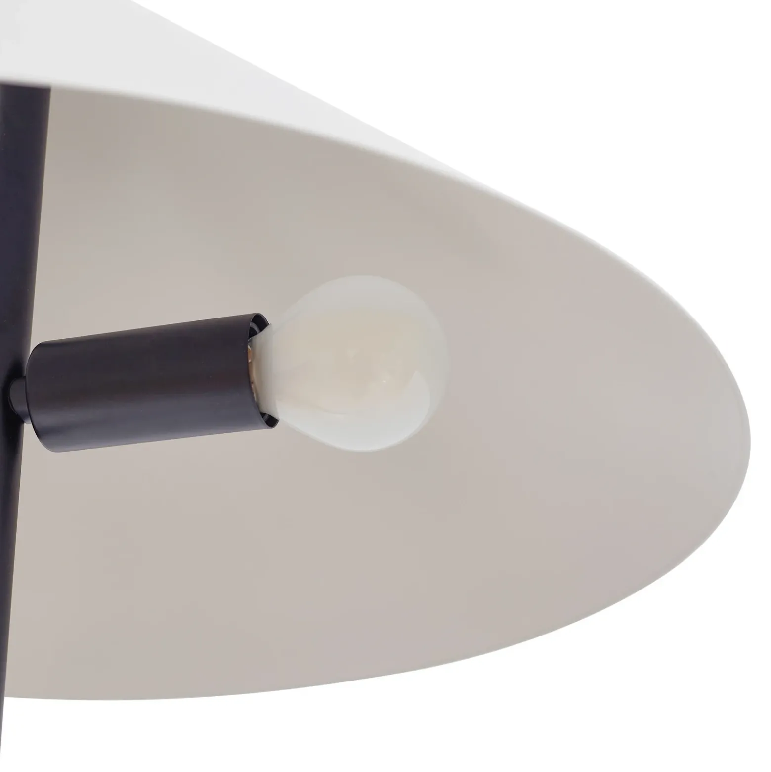 Lámpara de pie Lindby Norvik, altura 150 cm, negro/gris, metal