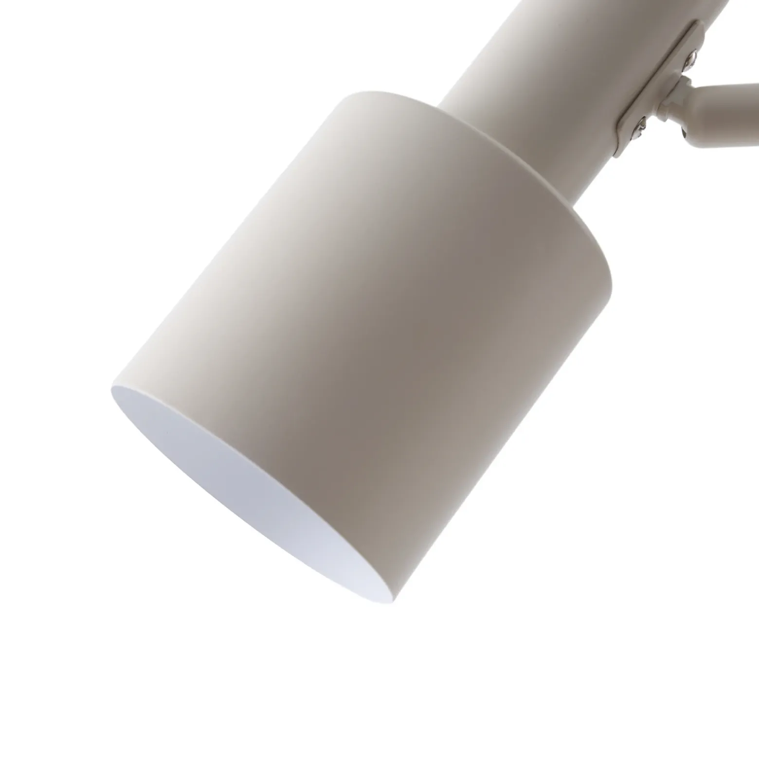 Lámpara de pie Lindby Ovelia, beige, metal, E27