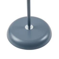 Lámpara de pie Lindby Tebbi, gris, metal, altura 150 cm