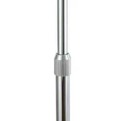 Lámpara de pie Lindby Tonka, cromada, metal/mármol, 185 cm, E27