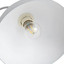 Lámpara de pie Lindby Tonka, cromada, metal/mármol, 185 cm, E27