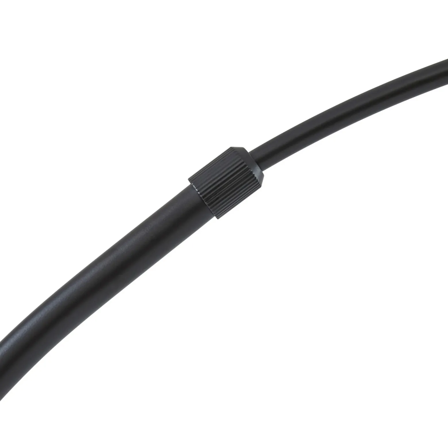 Lámpara de pie Lindby Tonka, negra, metal, 185 cm, E27