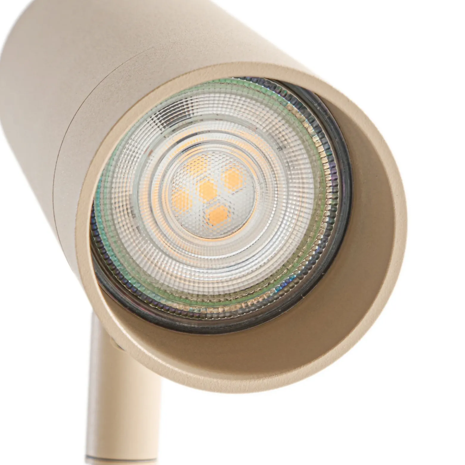 Lámpara de pie Lindby Vilo, beige, 153 cm, GU10, orientable