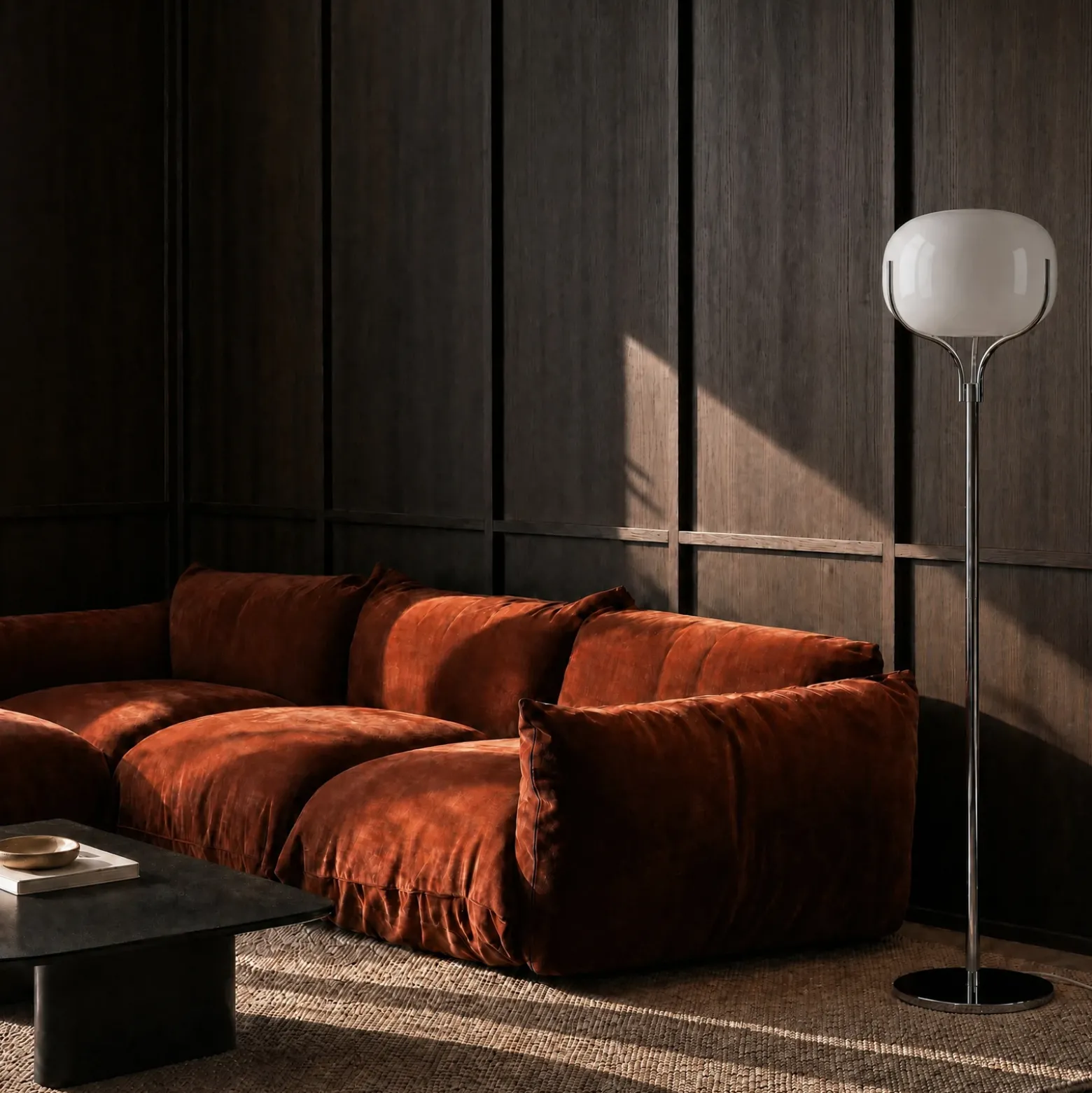 Lámpara de pie Lucande Christo, altura 160 cm, cromada/blanca, cristal