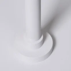 Lámpara de pie Lucande Kellina, 151 cm, blanca, metal, E27