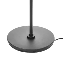 Lámpara de pie Lucande Kellina, 151 cm, negra, metal, E27