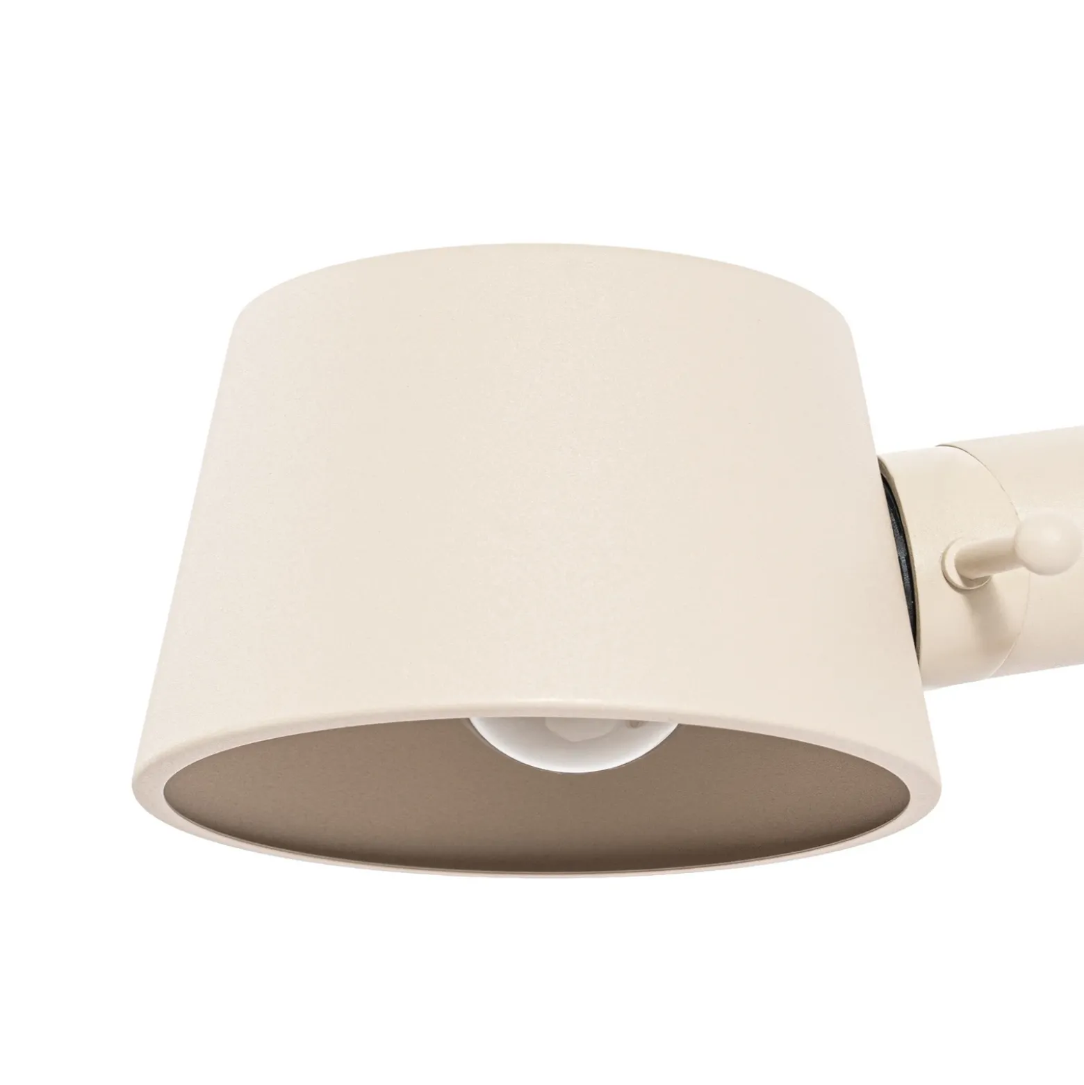 Lámpara de pie Lucande Silka, 216 cm, beige, regulable, E27