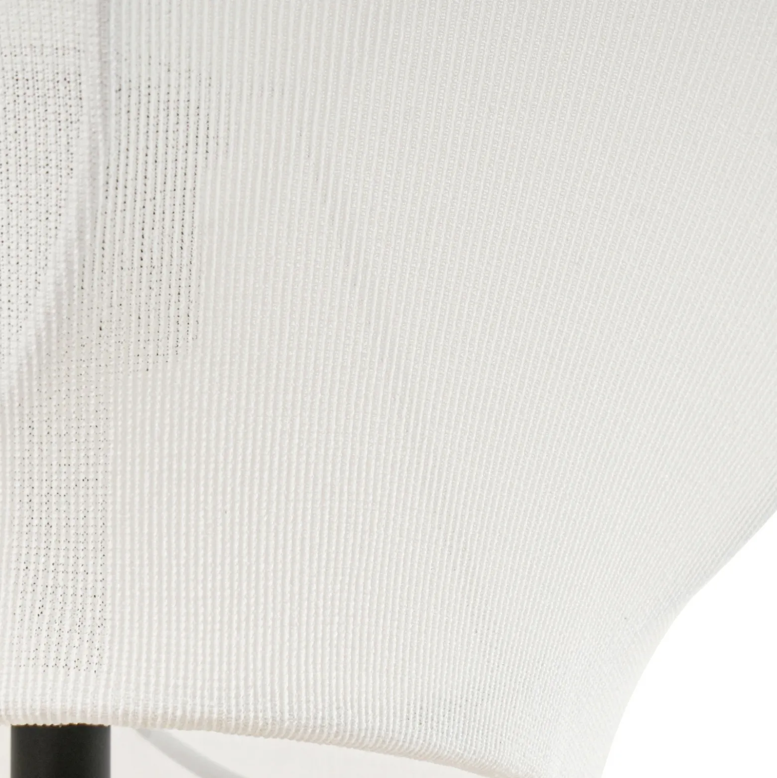 Lámpara de pie Lucande Tovina, textil, blanco, altura 165 cm