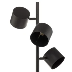 Lámpara de pie 1047, 3 luces, negro
