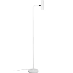 Lámpara de pie Marley, blanca, altura 151 cm, metal