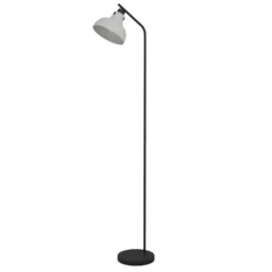 Lámpara de pie Matlock, altura 158 cm, gris/negro