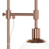 Lámpara de pie Maytoni Erich, latón rosado, vidrio/metal, 1 luz
