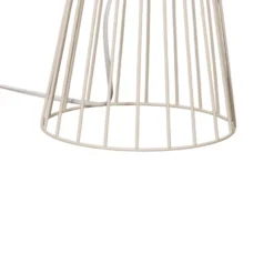 Lámpara de pie Mercure, arena, metal/plástico, altura 93 cm