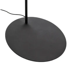 Lámpara de pie Moby Black con pantalla textil
