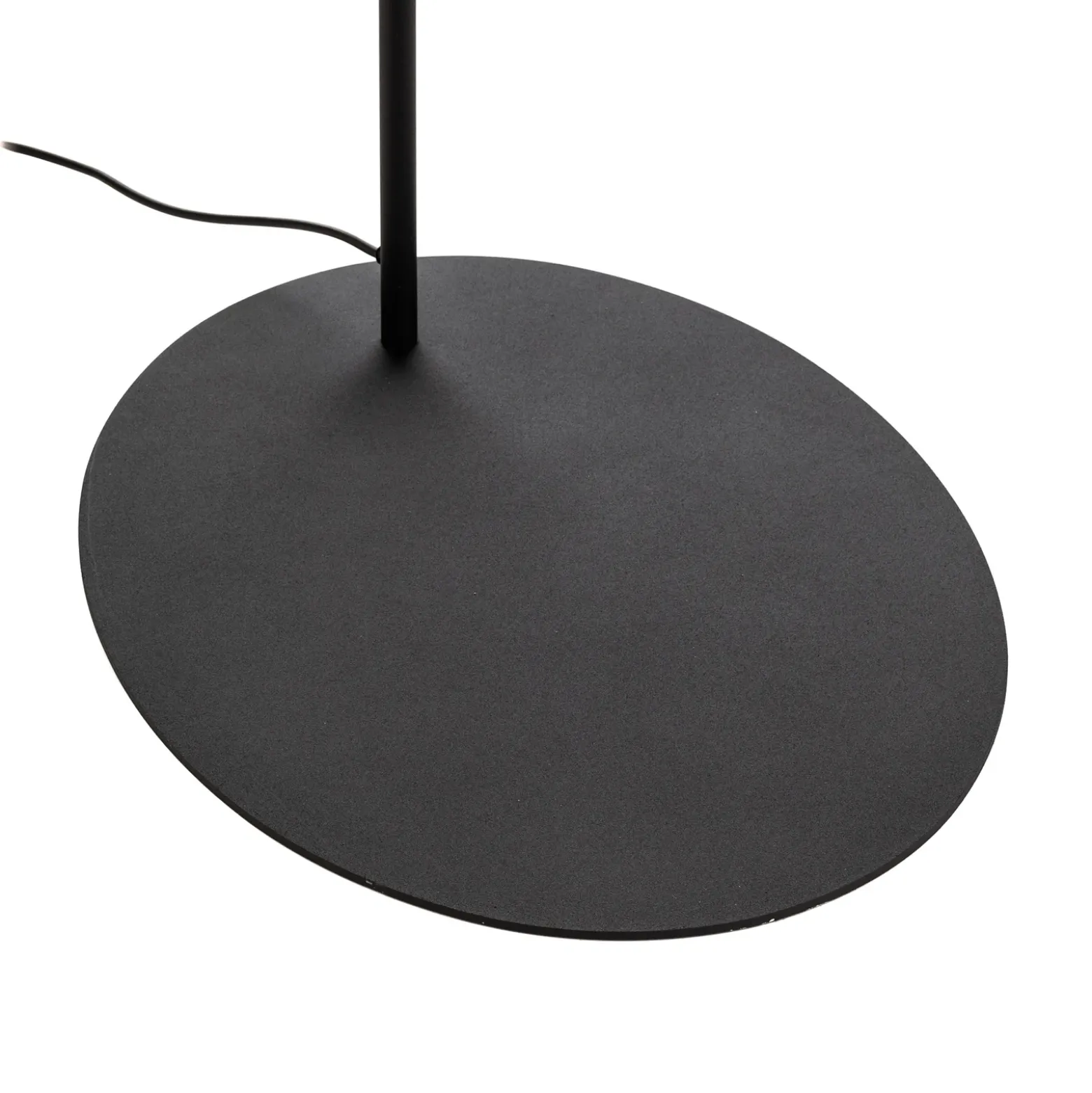 Lámpara de pie Moby Black con pantalla textil