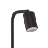 Lámpara de pie Nex, negra, metal, altura 140 cm, GU10
