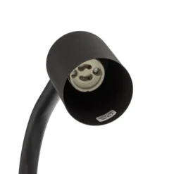 Lámpara de pie Nex, negra, metal, altura 140 cm, GU10