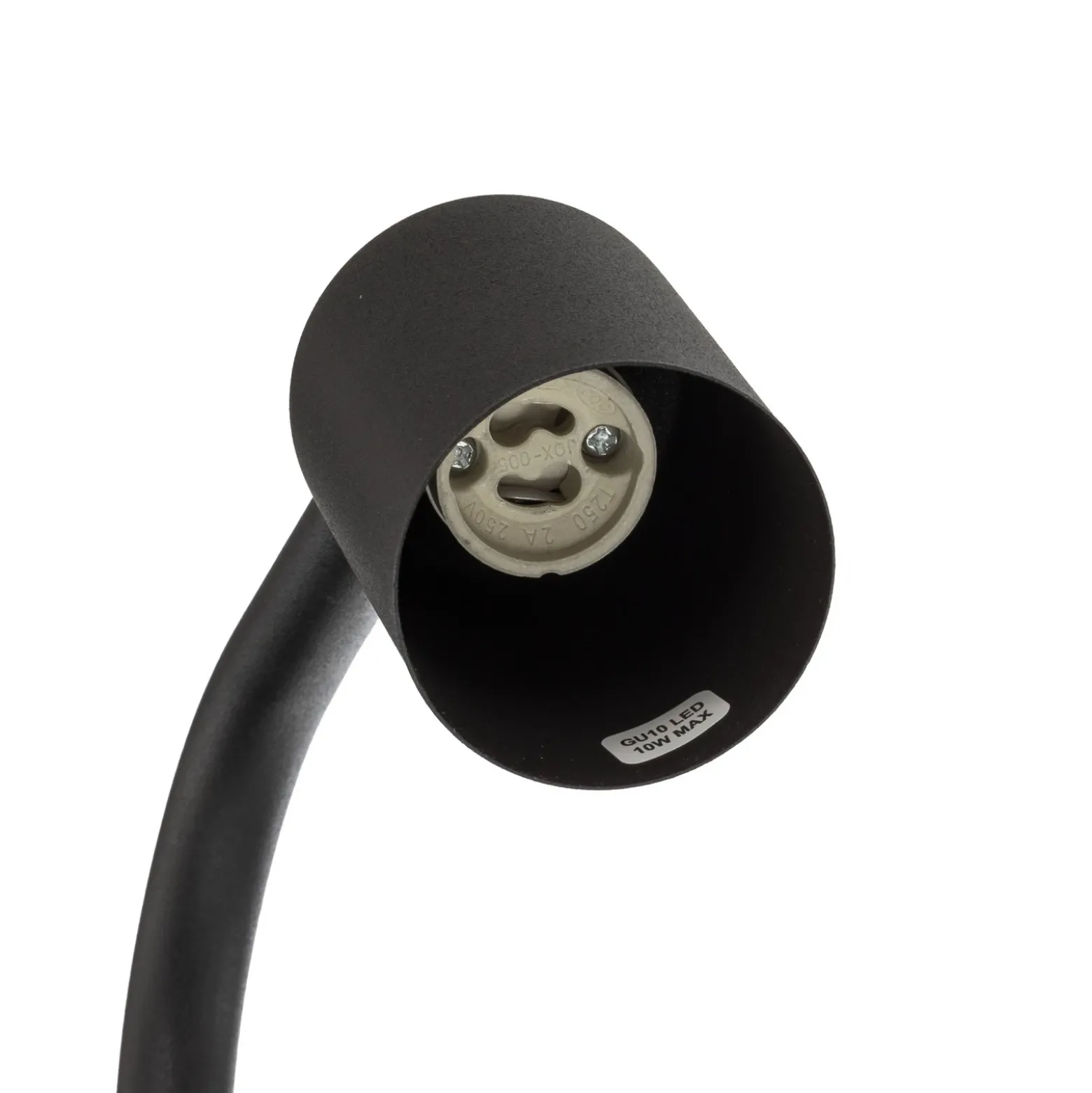 Lámpara de pie Nex, negra, metal, altura 140 cm, GU10