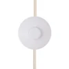 Lámpara de pie Noah de Globen Lighting, blanca, altura 88 cm, textil