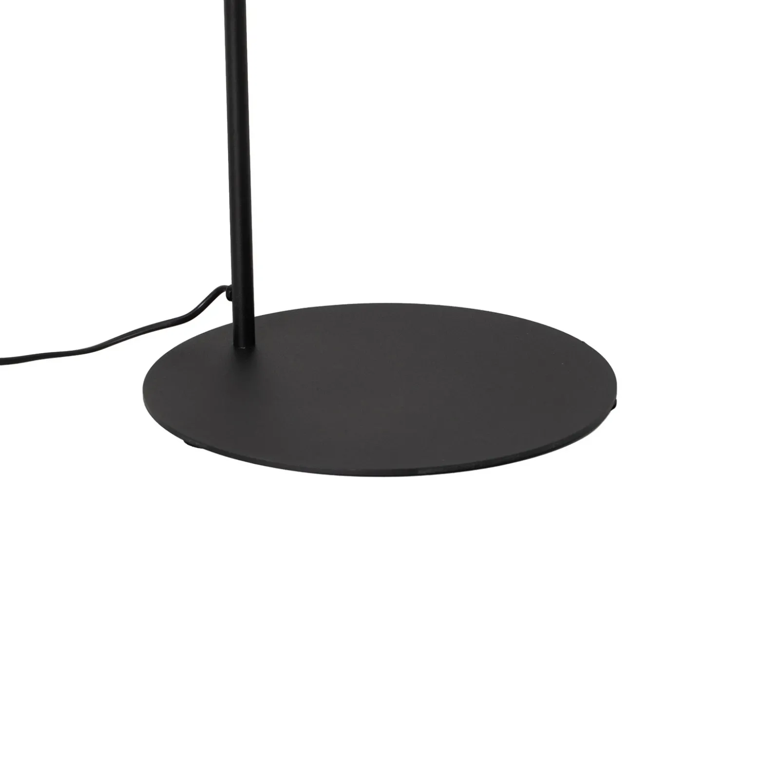 Lámpara de pie Nova, vidrio/metal, negro/blanco, altura 155 cm