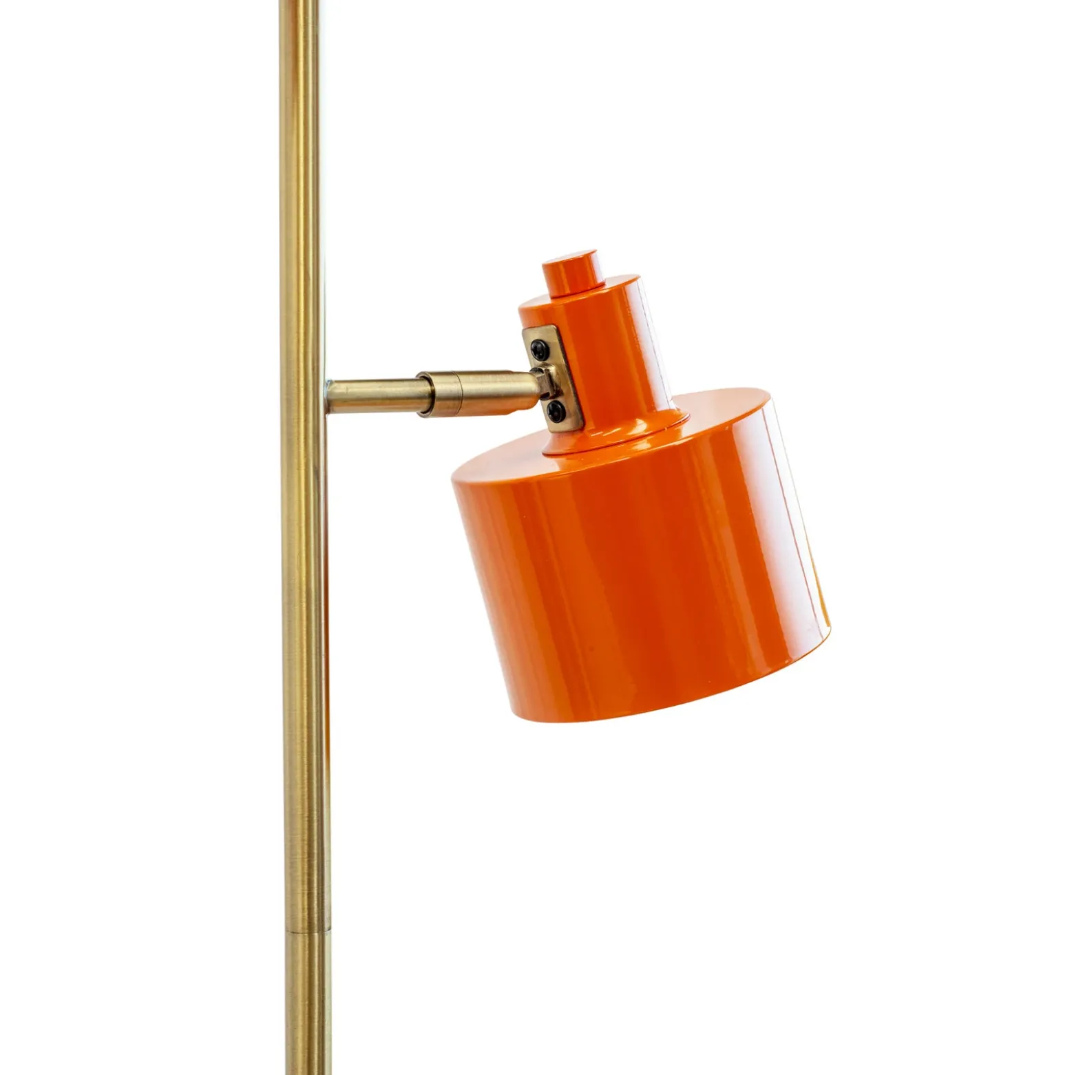 Lámpara de pie Ocean de Dyberg Larsen, naranja, altura 160 cm, 2 luces.
