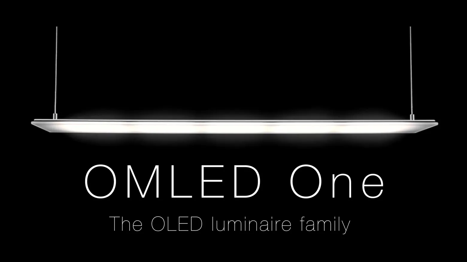 Lámpara de pie OMLED One f3l, acero inoxidable/negro, OLED