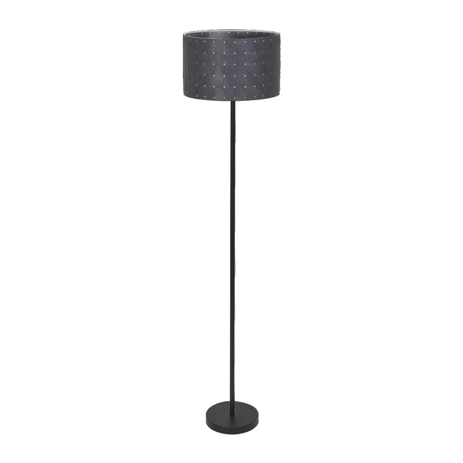 Lámpara de pie OSRAM Decor Felt Weaving Cans, gris, 1 luz, E27