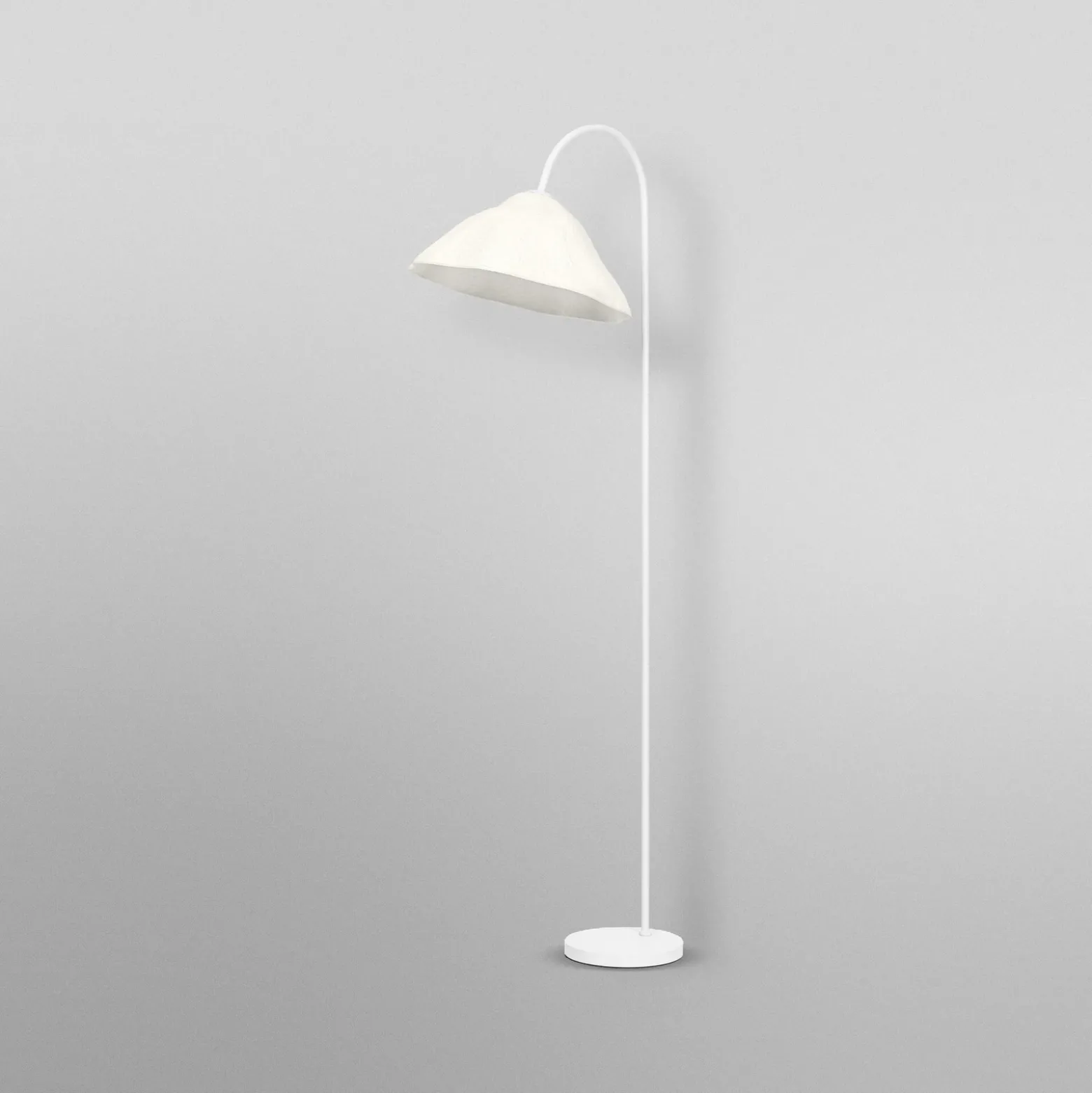 Lámpara de pie OSRAM Decor Lotus Leaf, 1 luz, blanco, papel, E27
