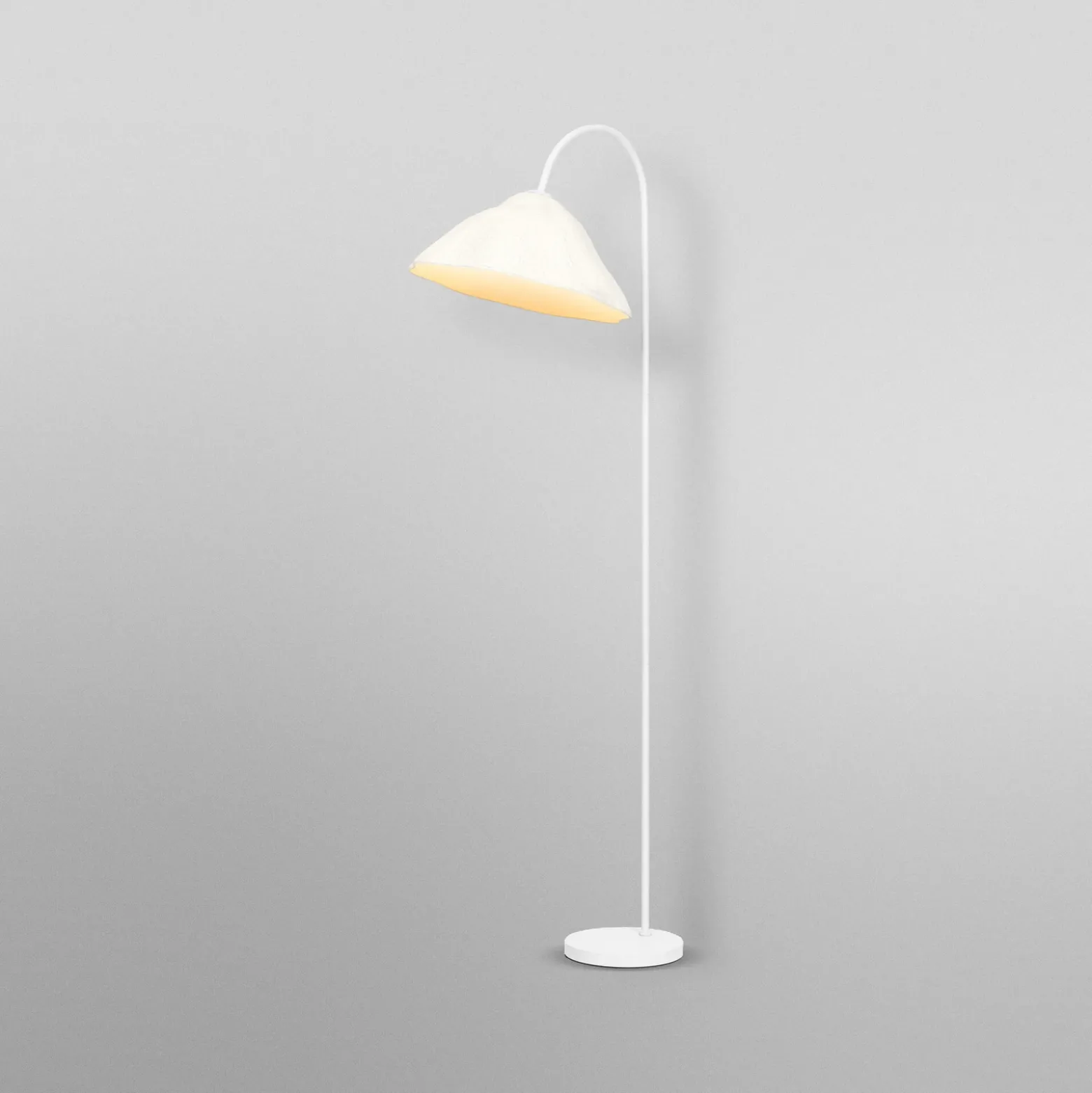 Lámpara de pie OSRAM Decor Lotus Leaf, 1 luz, blanco, papel, E27