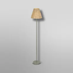Lámpara de pie OSRAM Decor Raffia, 1 luz, rafia color natural, E27