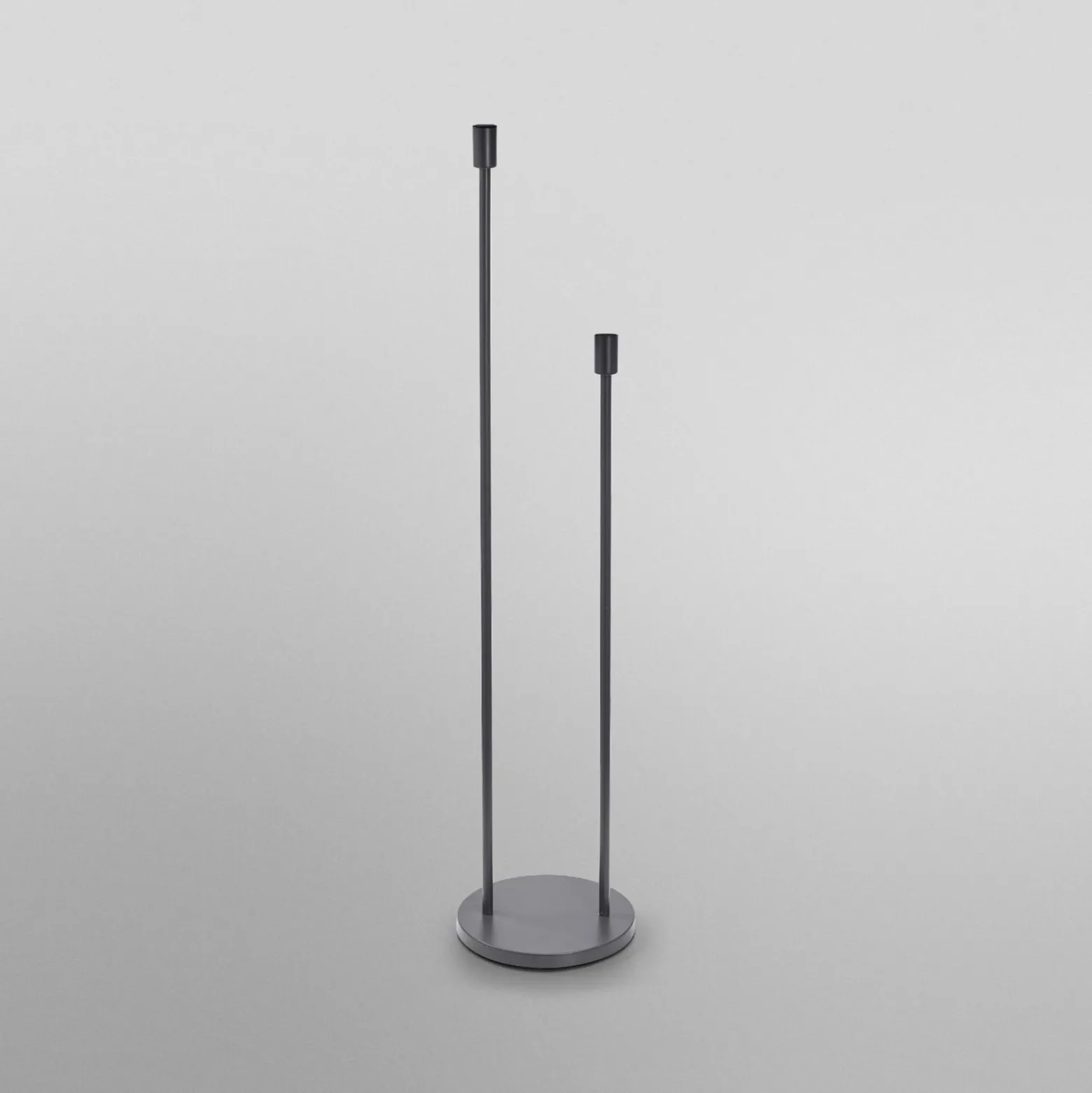 Lámpara de pie OSRAM DECOR STICK, gris oscuro, altura 146 cm, 2 x E27
