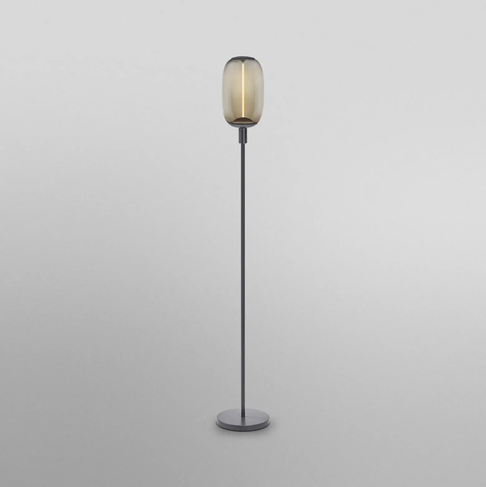Lámpara de pie OSRAM DECOR STICK, gris oscuro, altura 146 cm, 1 x E27
