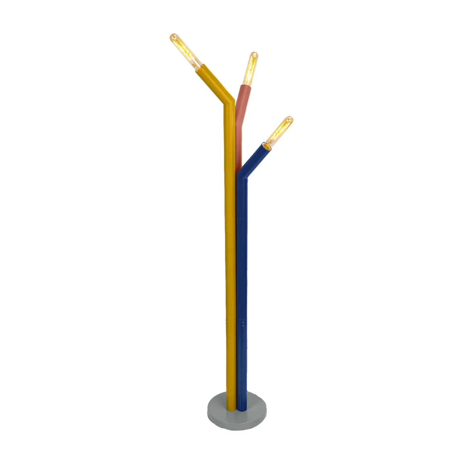 Lámpara de pie OSRAM Decor Straw, 3 luces, multicolor, acero, E27