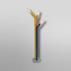 Lámpara de pie OSRAM Decor Straw, 3 luces, multicolor, acero, E27