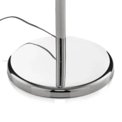 Lámpara de pie Pioggia con lluvia de cristal, cromada