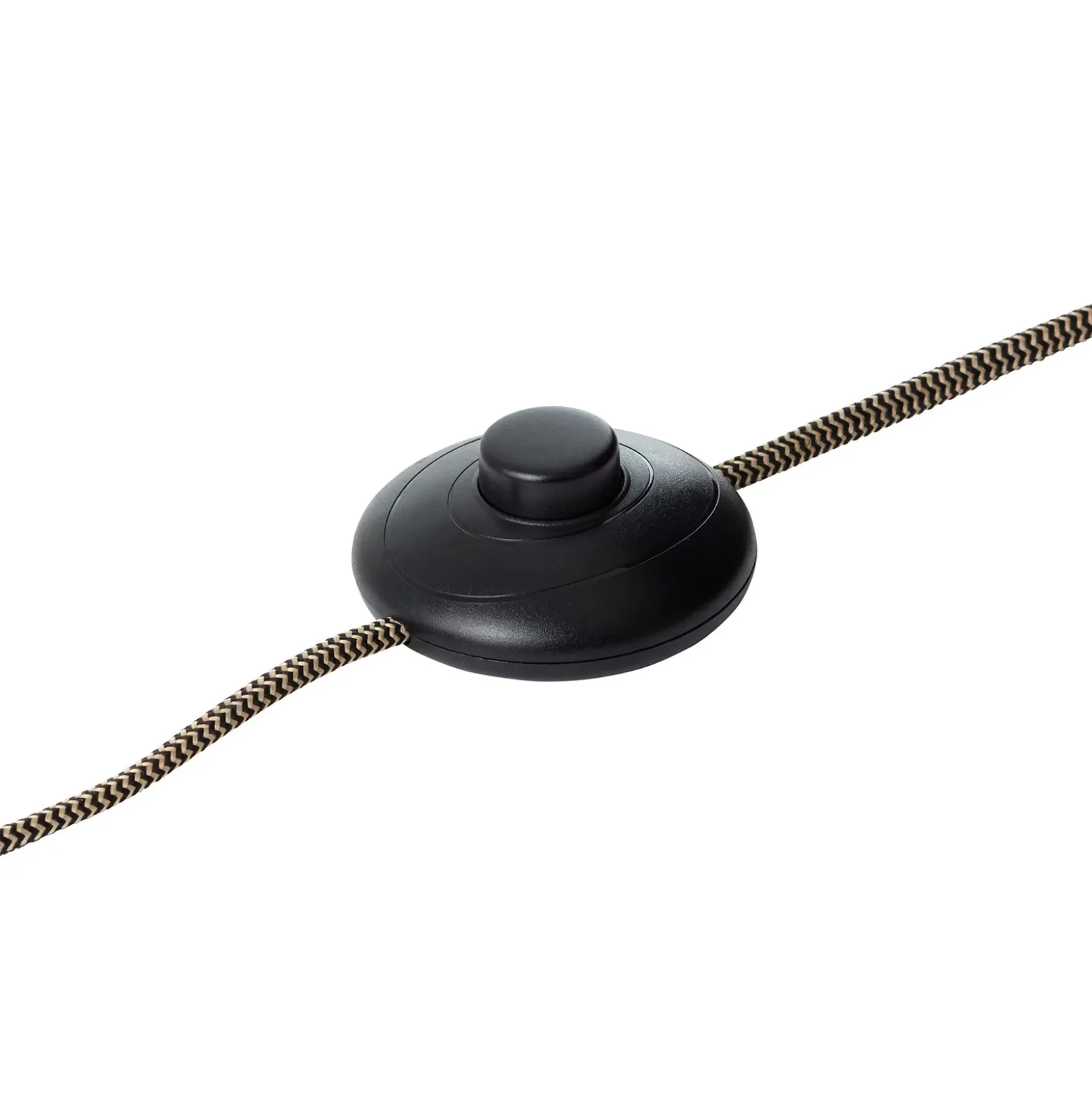 Lámpara de pie Plow, 2 focos, negro/madera oscuro