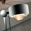 Lámpara de pie PUK FLOOR, cromo mate, regulador deslizante