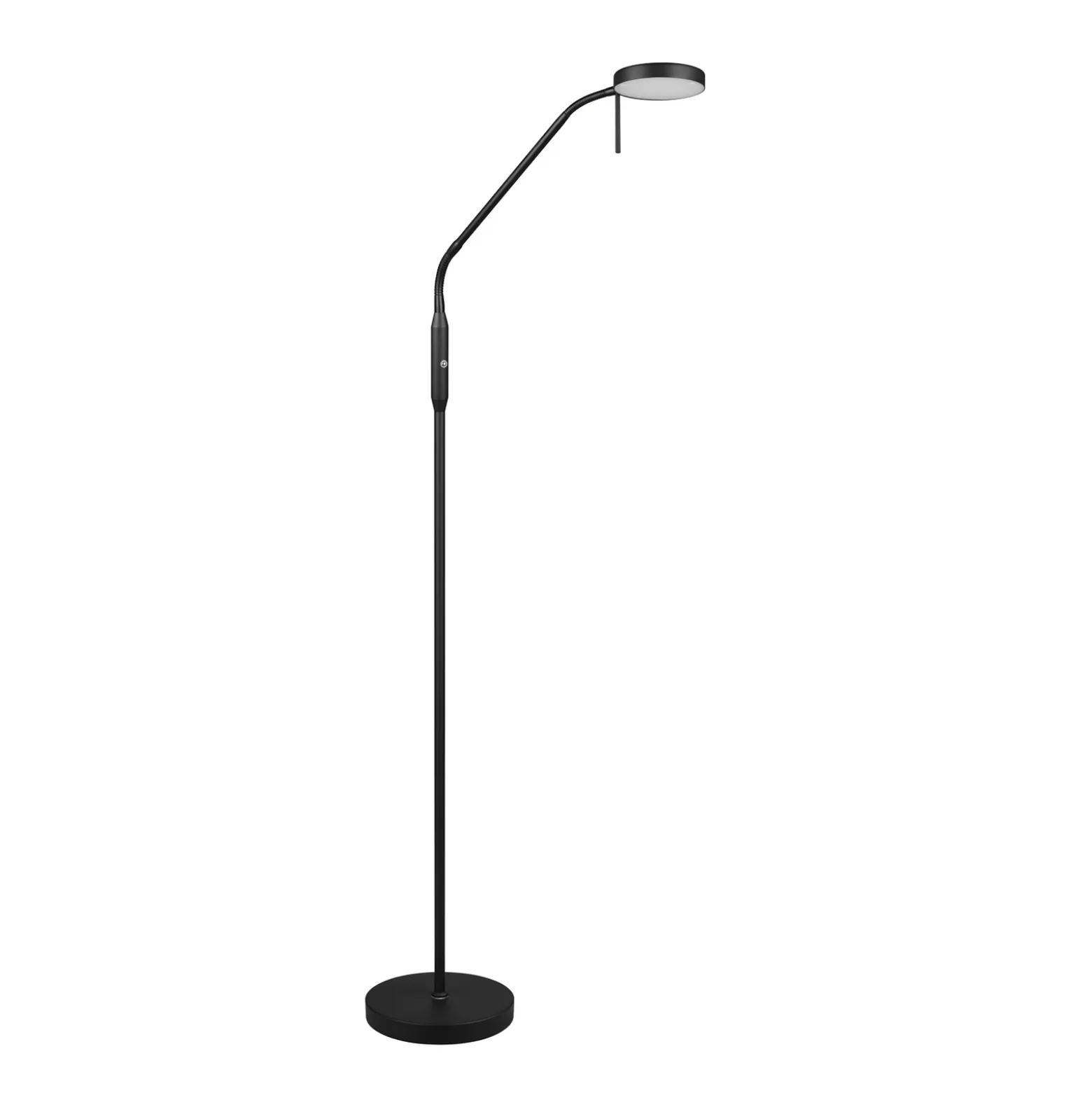 Lámpara de pie recargable LED Moreno, negro mate, CCT, atenuable