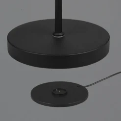 Lámpara de pie recargable LED Moreno, negro mate, CCT, atenuable