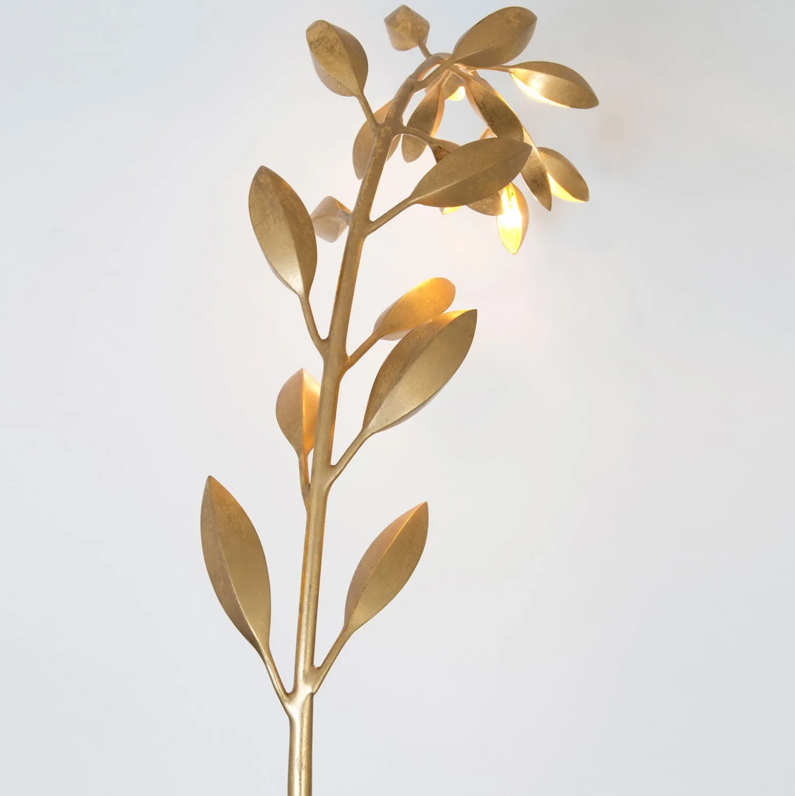 Lámpara de pie Riso, 11 luces, oro