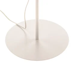 Lámpara de pie Roller, blanco/dorado, altura 145 cm
