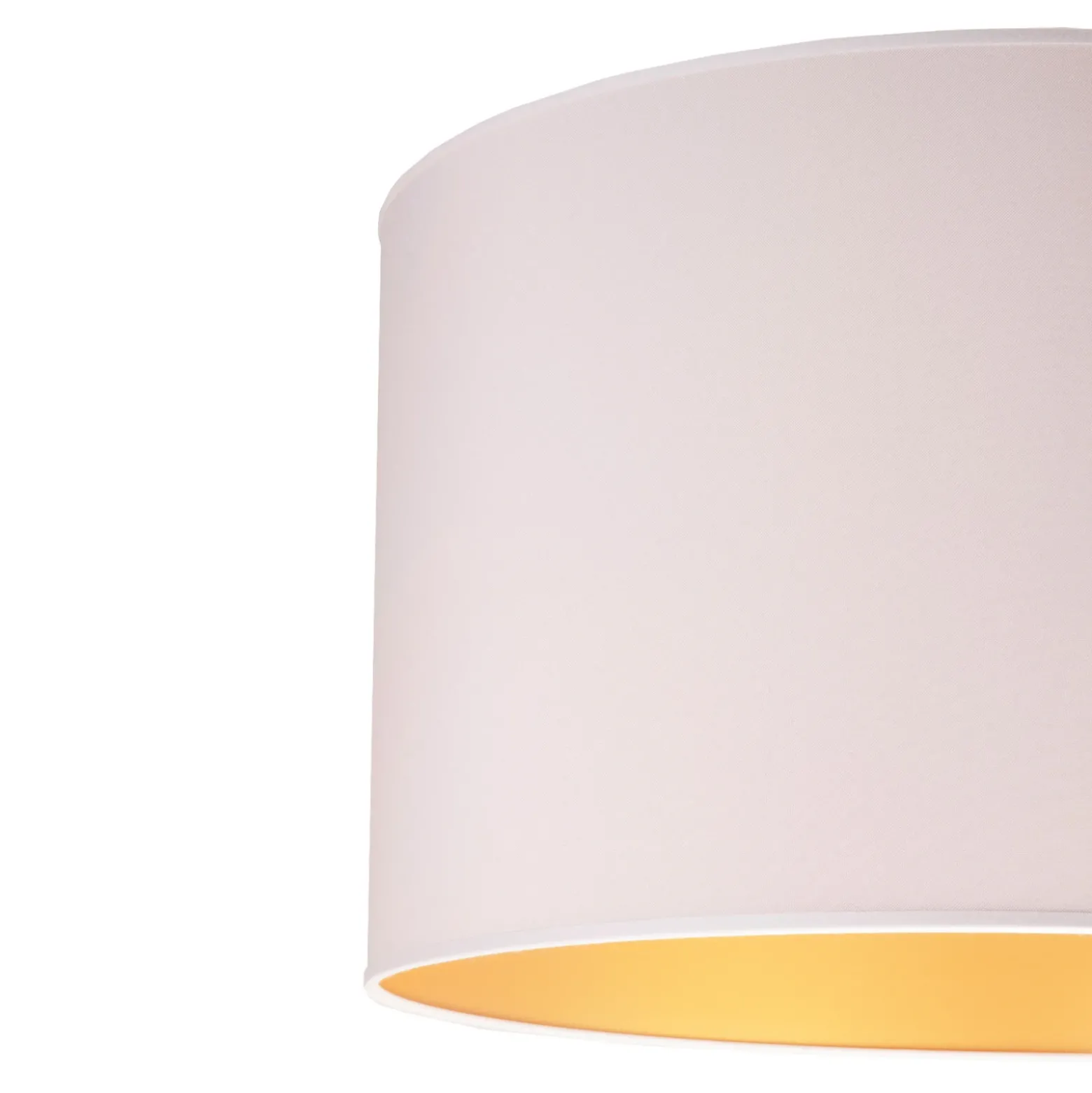 Lámpara de pie Roller, blanco/dorado, altura 145 cm