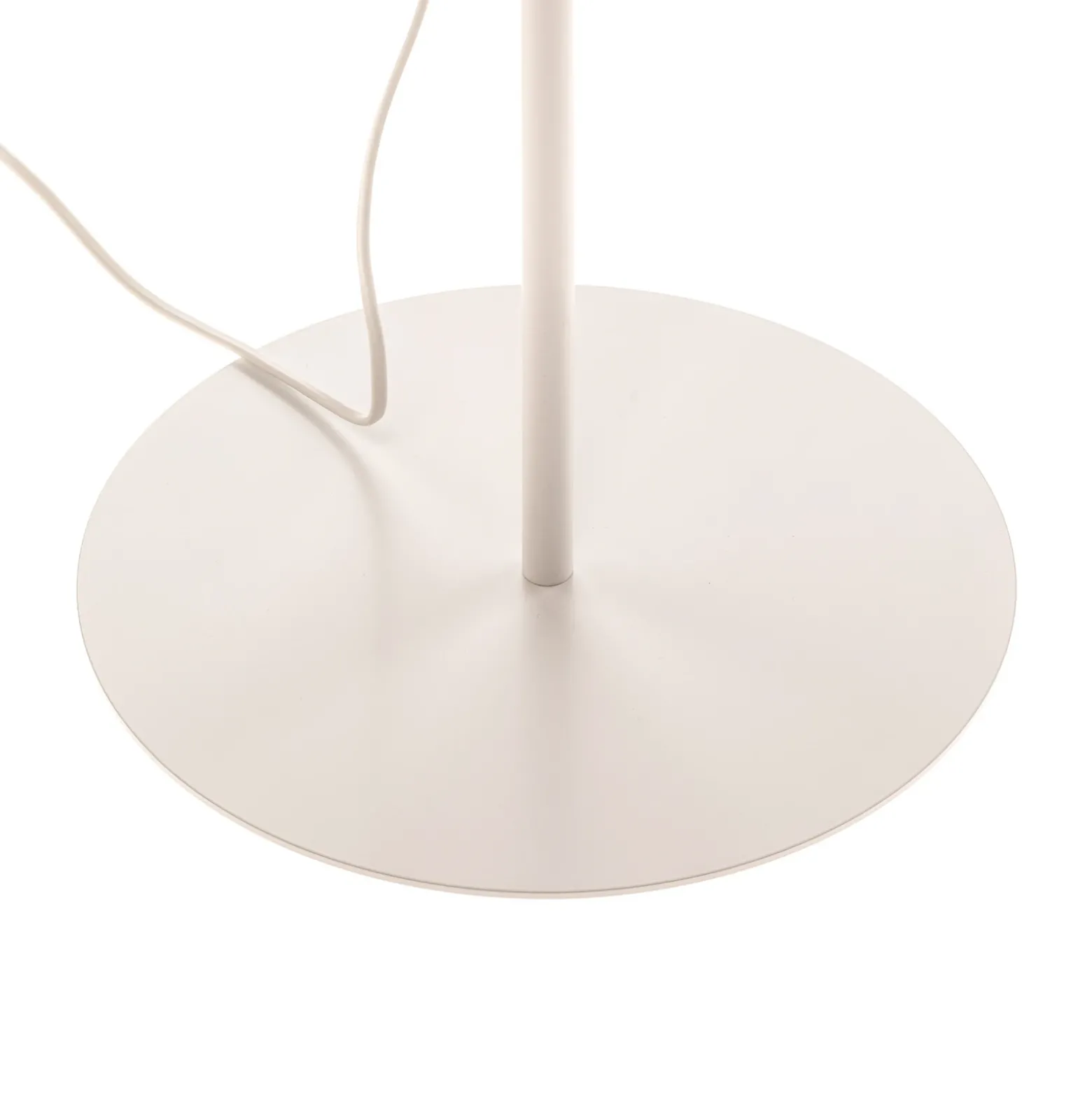 Lámpara de pie Roller, blanco/dorado, altura 145 cm