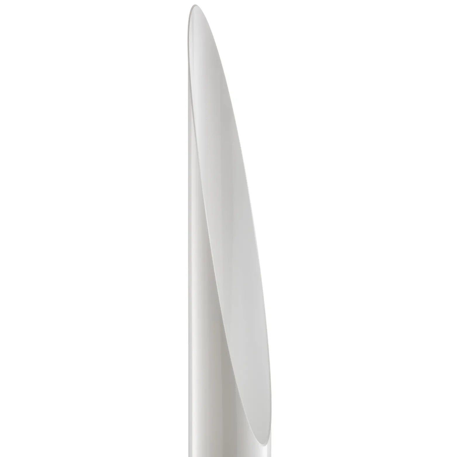 lámpara de pie Shakti de kdln, plateada, satinada blanca, altura 200 cm
