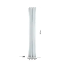 Lámpara de pie Slamp Bach, altura 161 cm, blanca