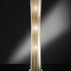 Lámpara de pie Slamp Bach, altura 161 cm, dorada