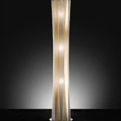 Lámpara de pie Slamp Bach, altura 161 cm, dorada