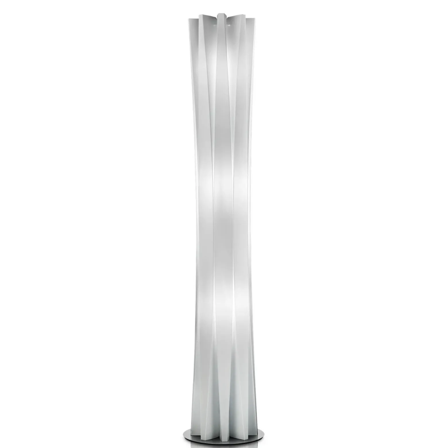 Lámpara de pie Slamp Bach, altura 161 cm, blanca